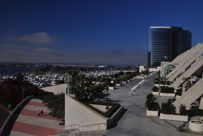 The San Diego Convention Center skywalk